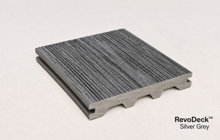 RevoDeck Silver Grey Decking Sample